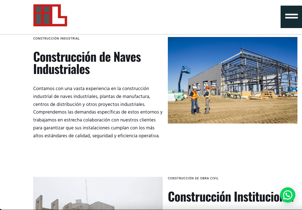 Portfolio de proyectos ejecutados — Luminec Industrial